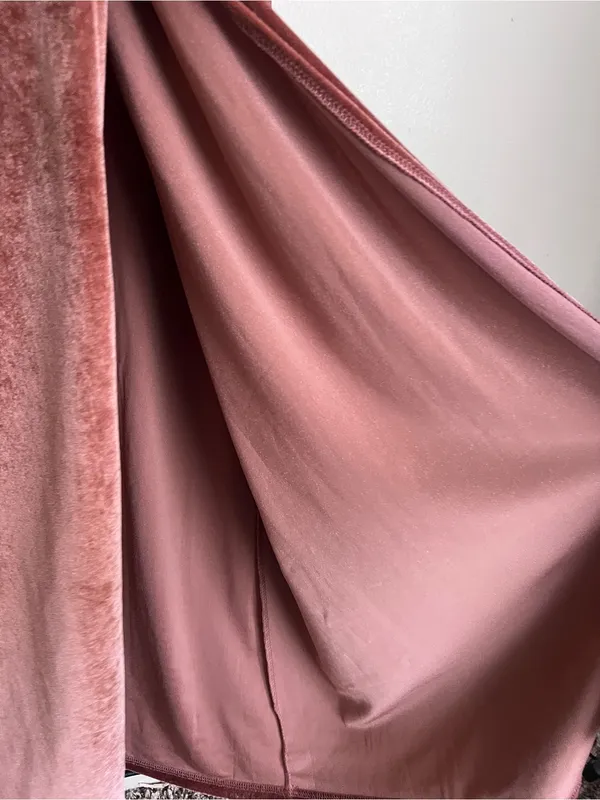 Baltic Born Tatiana Velvet One Shoulder Maxi Dress Desert Rose Size S - Image 7