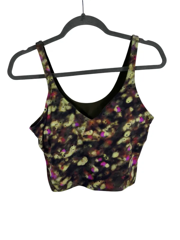 Lululemon Align‎ Tank Top Soft Focus Splatter Green Multi Size 10 Built-In Bra - Image 3