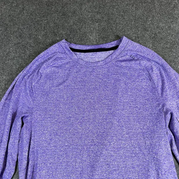Lululemon Better Everyday Long Sleeve Shirt Purple Space Dye Heathered Top Small - Image 8