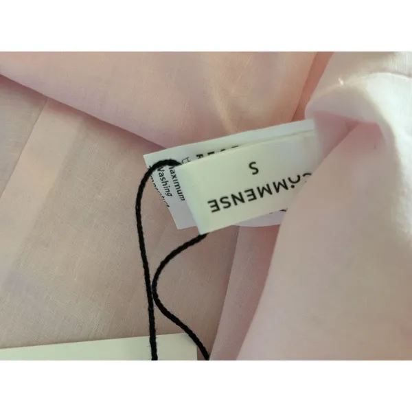 Commense NWT Gold Starfish Sleeveless Mini Dress Small Pink Linen Blend - Image 2