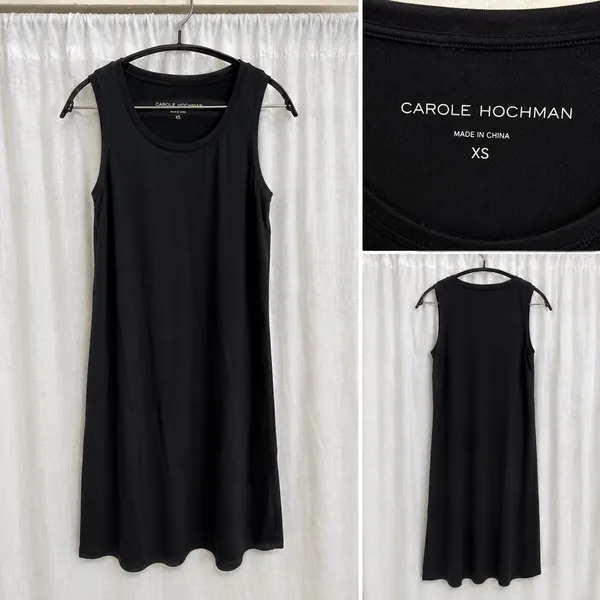 Carole Hochman 2 Pc Floral Duster Cardigan & Black Dress Lounge Set Women XS Description: Carole Hochman women’s 2-piece lounge/sleepwear set in size XS. Includes a soft black sleeveless dress and matching lightweight floral duster cardigan. Comfortable relaxed fit with pink, cream, gray, and black abstract floral print. Great for lounging, sleepwear, travel, or casual layering. Features: * Brand: Carole Hochman * Size: XS * 2-piece set * Sleeveless black dress * Lightweight open-front duster cardigan * Floral abstract print * Soft stretchy fabric * Made in China - Image 4