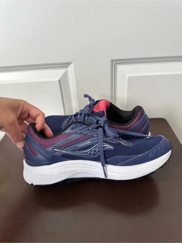 Saucony Cohesion 15 Womens Shoes Size 10 Running Cobalt Punch Athletic Sneakers - Image 5