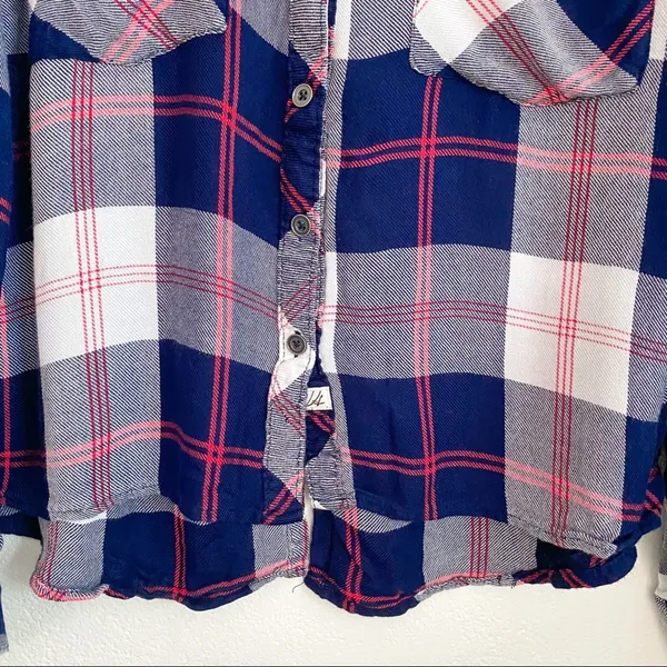 Vintage Havana Americana Plaid Fly Back Shirt Size Large - Image 7