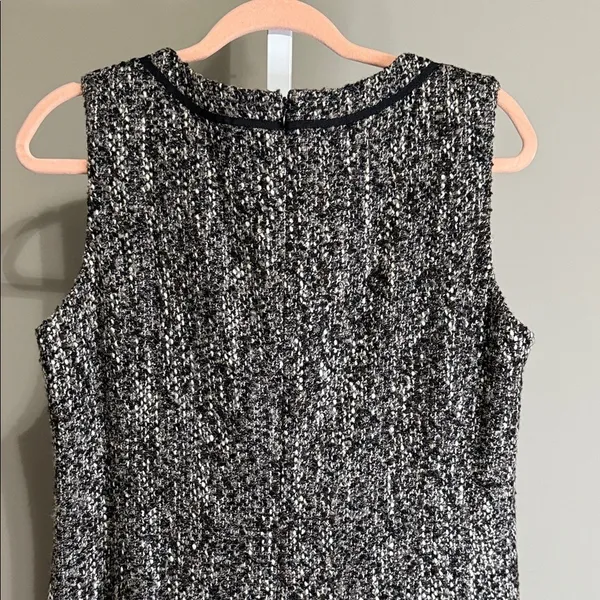 Talbots Tweed Sheath Dress Wool Blend 14‎ Knee Length Workwear Dark Academia - Image 7