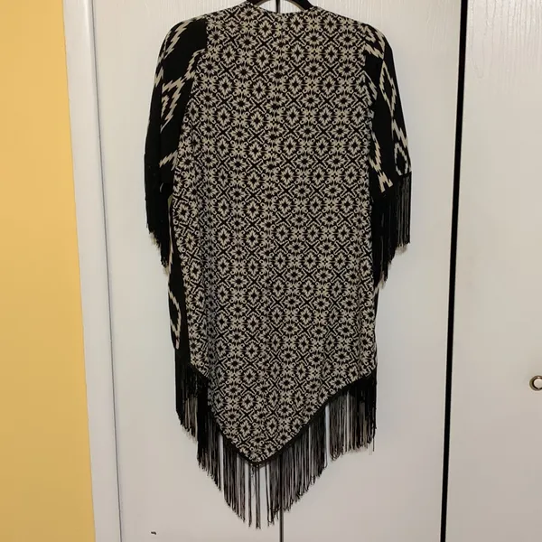 Fringe print cardigan - Image 6