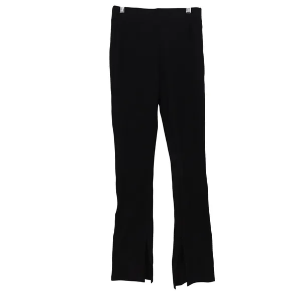 A New Day Black Split Front Hem High Rise Slim Leggings Pants Small VN 1107216 - Image 2