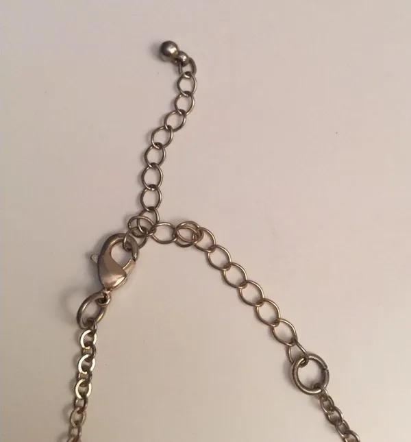 Forever 21 Gold&rhinestone 16" necklace w/ extender - Image 3