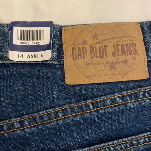 Gap Flare Ankle Denim Blue Jeans Women's Size 14 NWT - Image 3