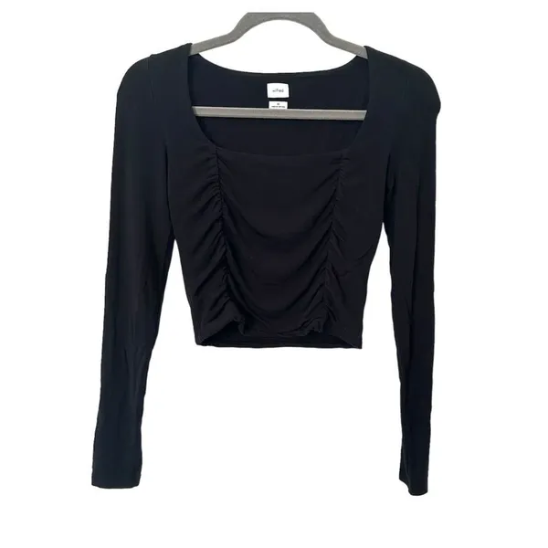 ARITZIA‎ Wilfred Lydia Ruched Long Sleeve Top Sz XS - Image 2