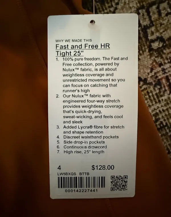 Fast And Free Lululemon 25" - Image 2