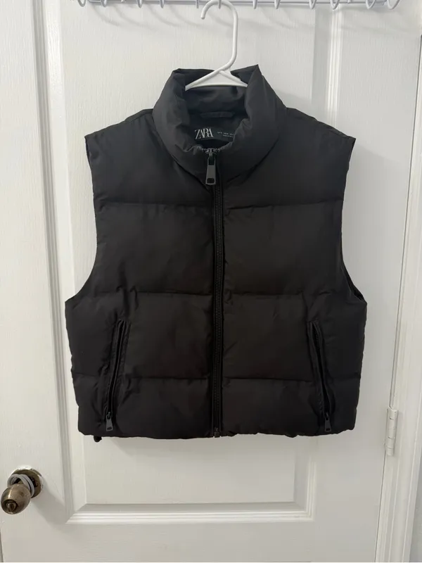 Zara Water Repellent Windproof Puffer Vest (Size S) - Image 6