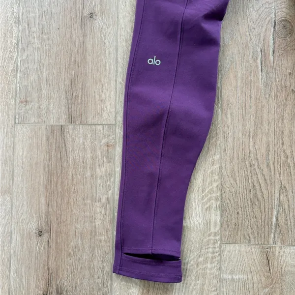 Alo Yoga Airlift Suit Up Stirrup Leggings in a gorgeous plum purple shade - Image 7