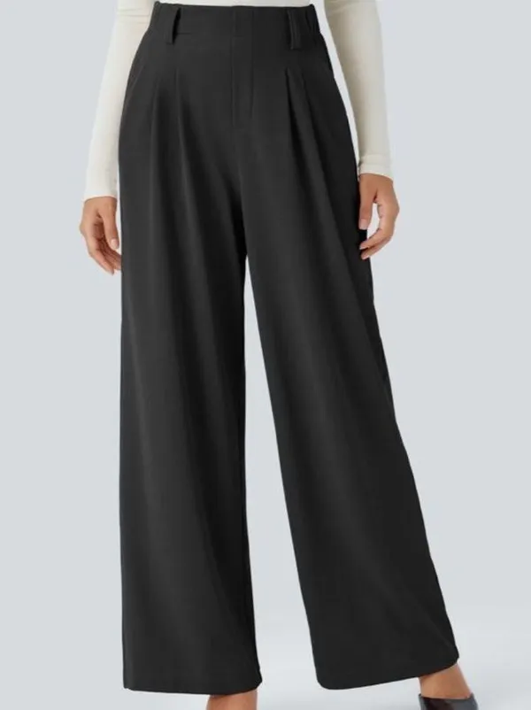 Halara Flex High Waisted Side Pocket Wide Leg Waffle Work Pant L NWT - Image 3