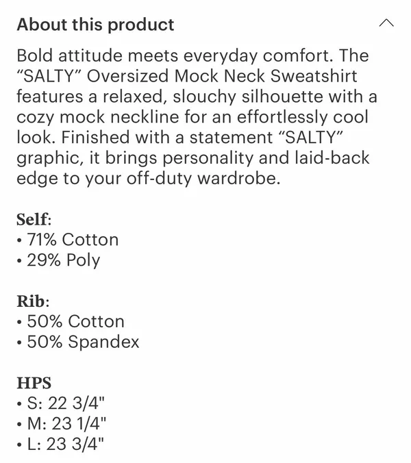 Kimberly Salty Mock Neck Sweatshirt - Image 7