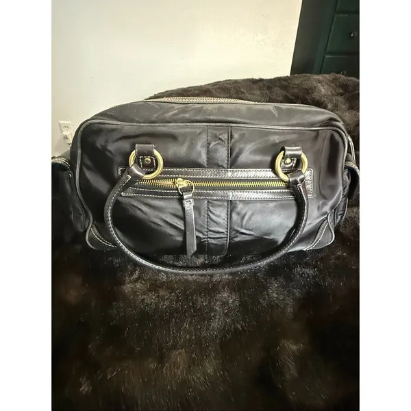 Coach Legacy Small Gallery Black Turnlock Satchel Bag Y2K Vintage # 4453 13x8 - Image 5