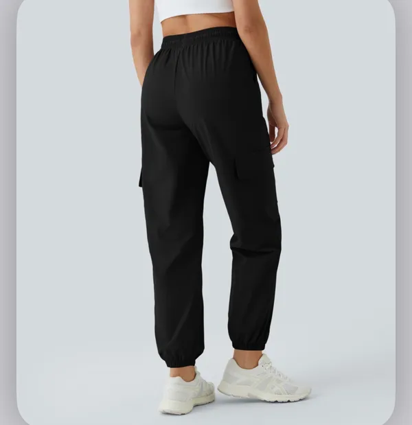 Halara  Mid Rise Drawstring Pocket Casual Cargo Joggers  - Image 3