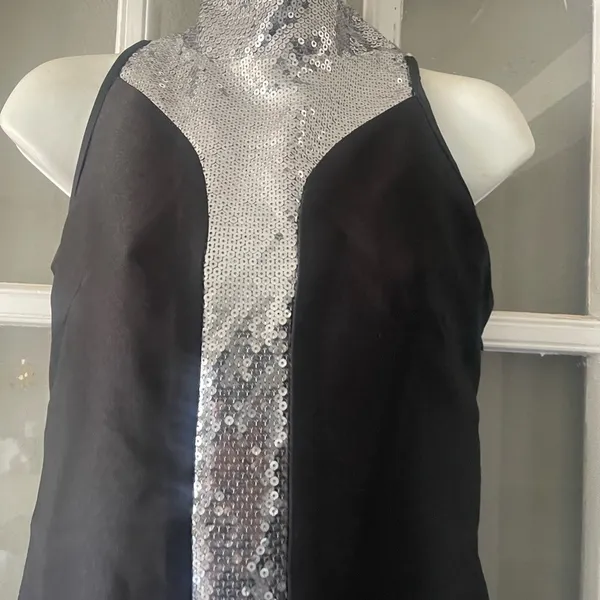 Camilyn Beth Black and Silver Sequin Women's Dress - Image 5