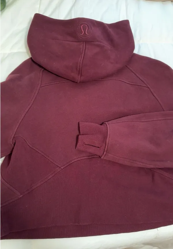 Burgundy Lululemon Scuba Half-Zip - Image 4
