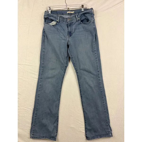 Levis Classic Bootcut Jeans Womens 14M Blue Denim Mid Rise 39252-0027 W32 L32 - Image 3