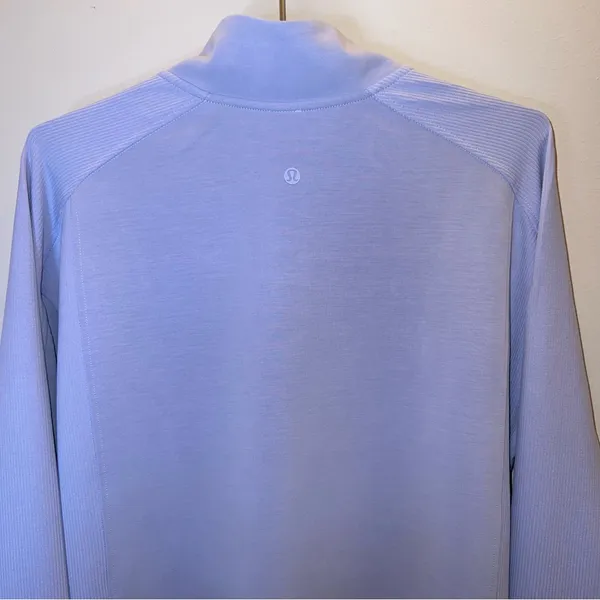 lululemon Softstreme‎ Long Sleeve Half-Zip Dress Lilac Smoke Sz L - Image 9