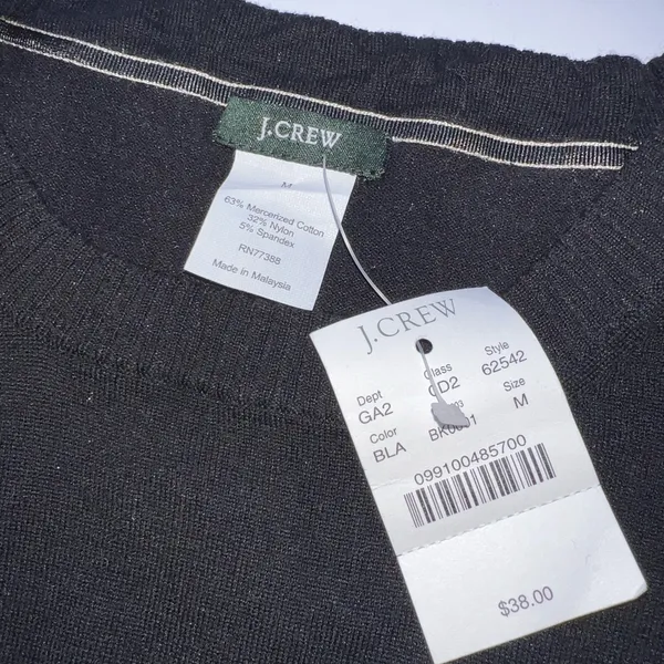J.Crew Vintage Lightweight Slim Fit Black Sweater Vest Women’s Size M - Image 7