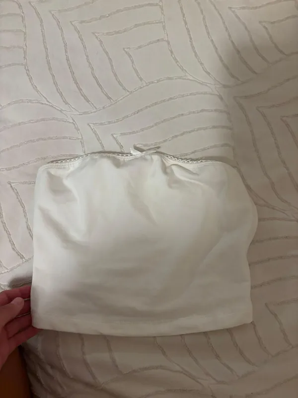 White Strapless Crop - Image 3