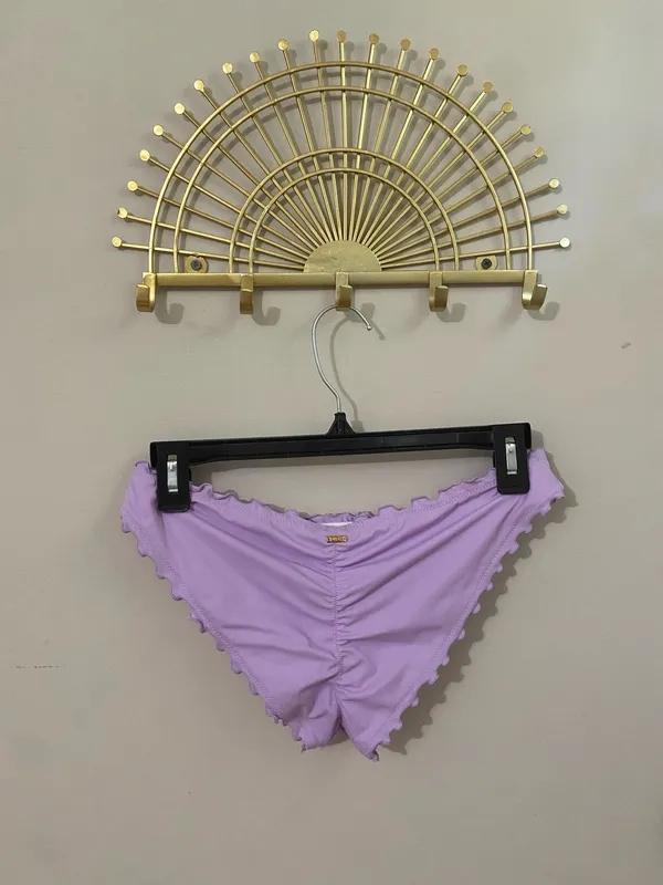 PINK Victoria's Secret Lilac Ruffle Bikini Bottoms - Image 2
