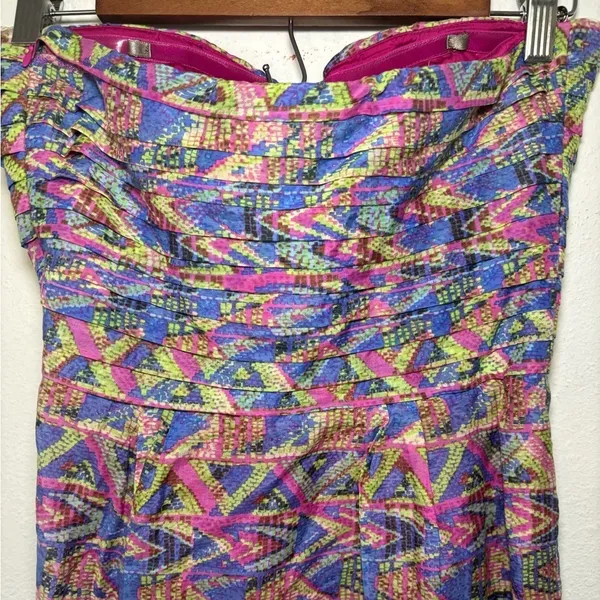 Charlie Jade‎ Anthropologie Small Ginger Dress Multicolored Silk Blend Pockets - Image 8