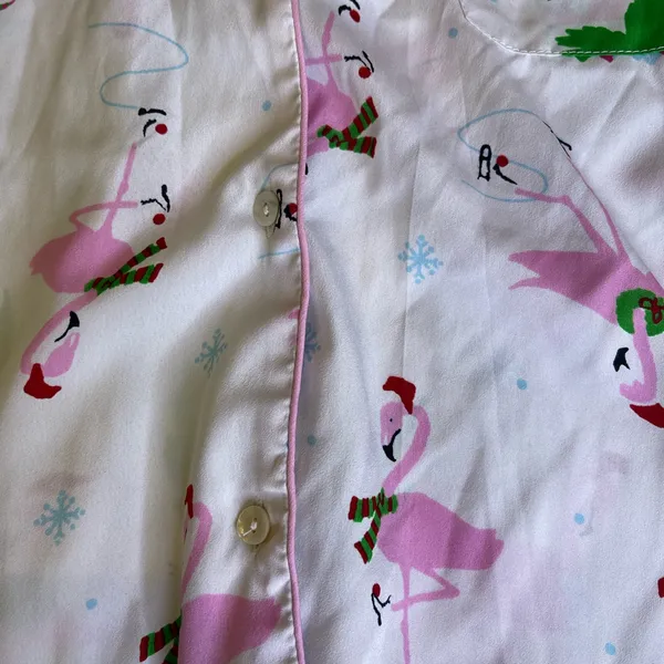 Cynthia Rowley Flamingo Holiday Pajama Top | Women’s M | TammysCollectedCloset - Image 8