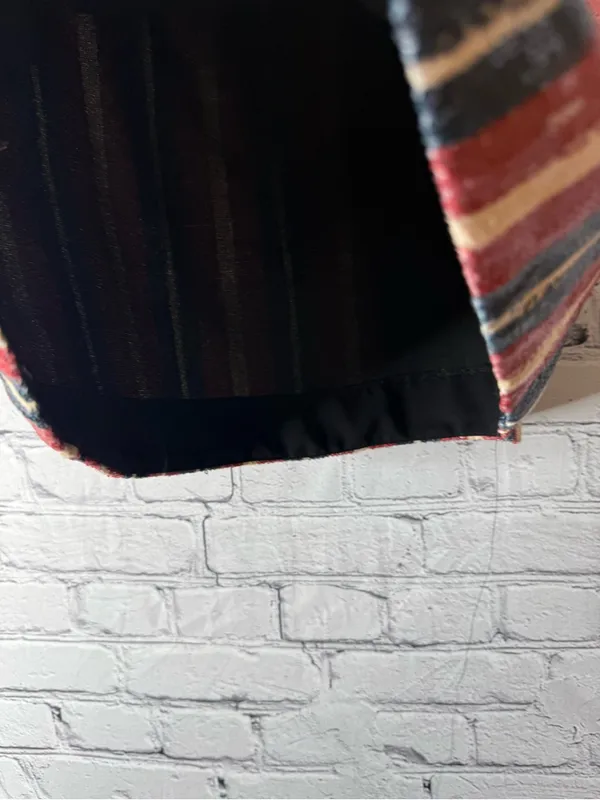 Zara Striped Sequin A-Line Mini Skirt in Red, Navy & Cream size xs - Image 7