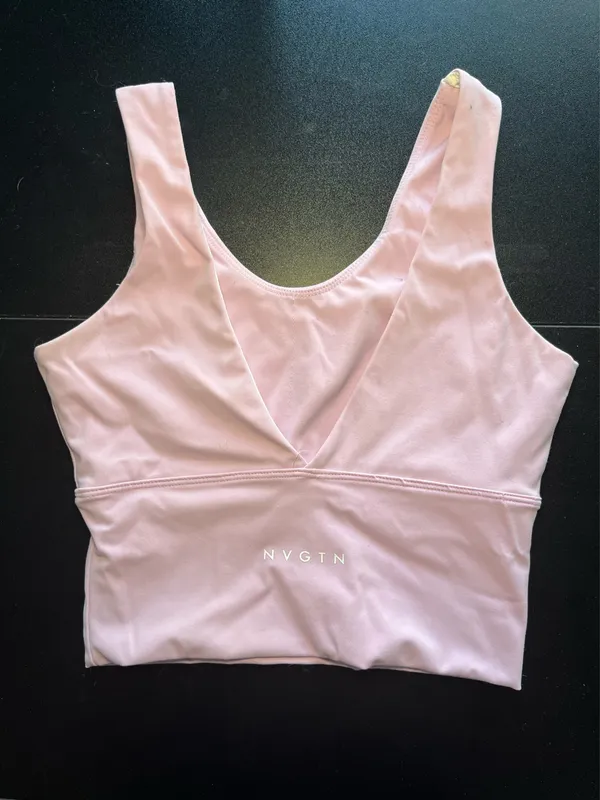 NVGTN Light Pink Crop Tank - Image 4