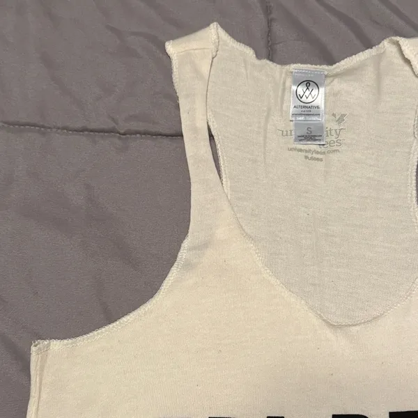 Alternative Cream Tri Delta 2020 Bod Day Sorority Tank Top (S) - Image 5