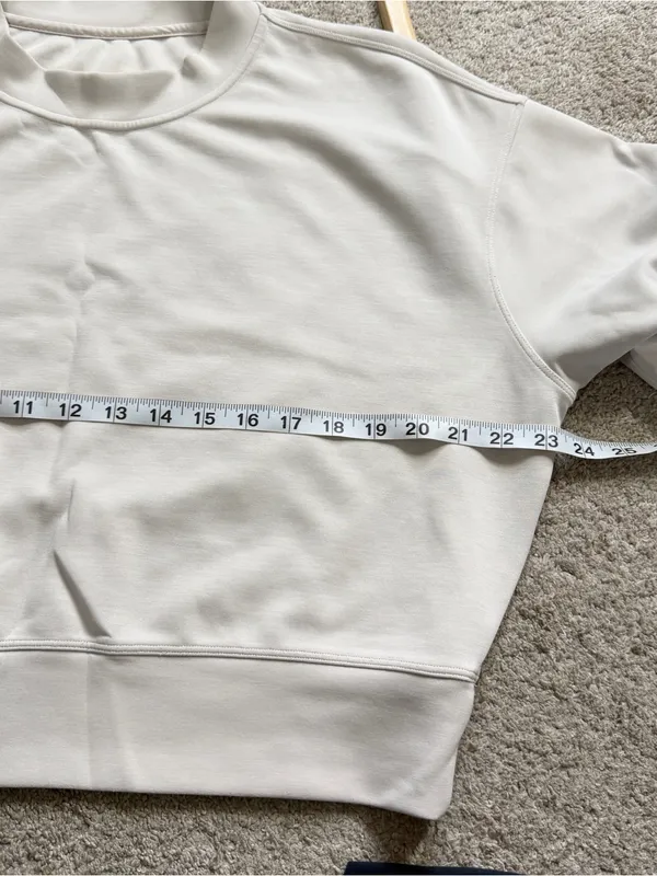 Lululemon Women’s Softstreme Perfectly Oversized Cropped Crew in Mojave Tan 4 - Image 8