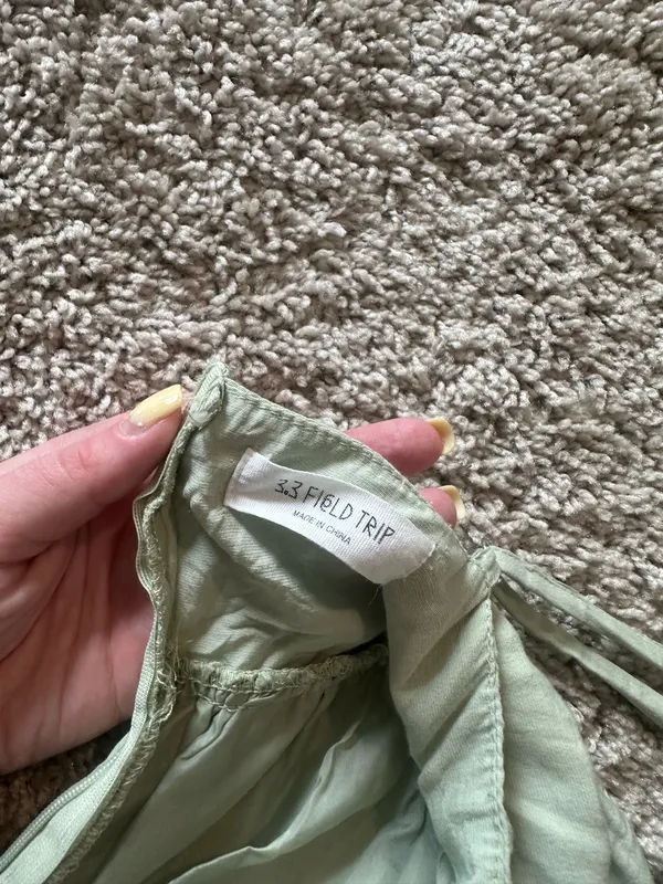 3.3 field trip sage green midi dress - Image 3