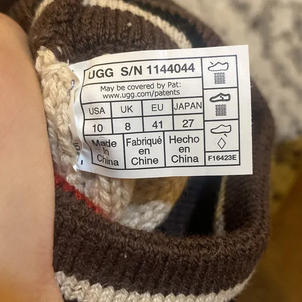 UGG Classic Sweater Letter Boots size 10 - Image 5