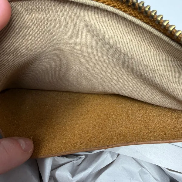 Able Olivia Crossbody Bag Tan Brown Women Small Handbag Cognac Leather - Image 12