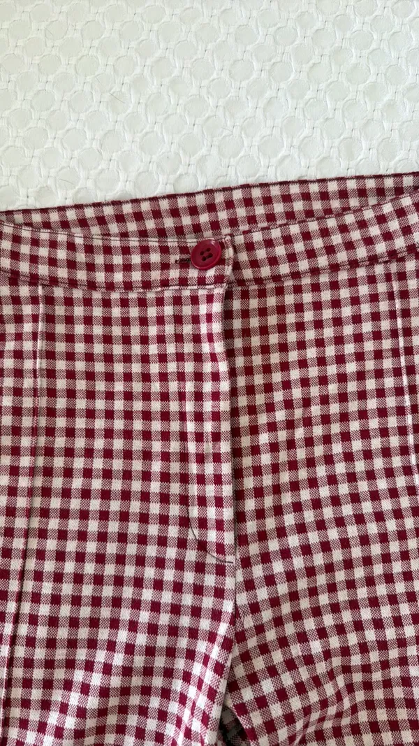Free People Gingham Pants Skinny - Image 4