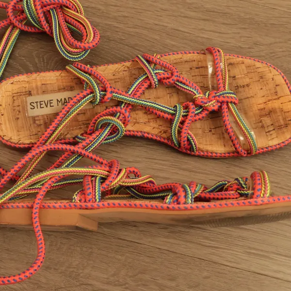 Steve Madden Women's Sensible Multi Ankle Rope Sandals Size 7 women’s - Image 7