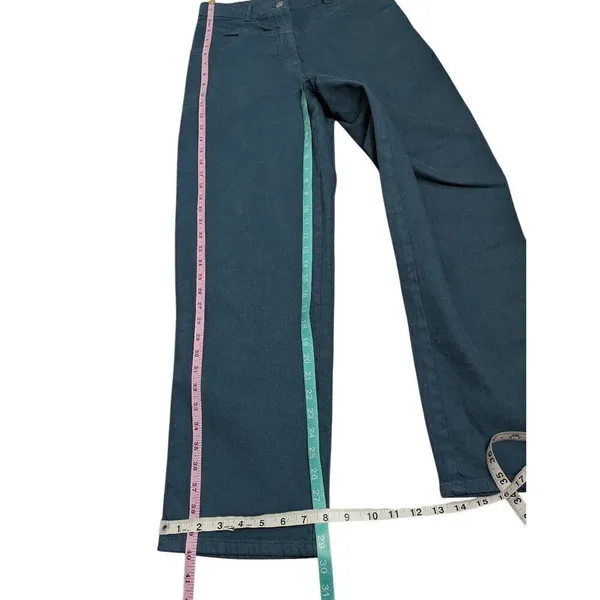 Aritzia Wilfred Free high-rise straight leg teal jeans size 8 - Image 6