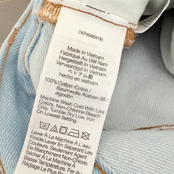 Madewell Denim The Momjean Short 28 Blue Fitzgerald Wash High Rise Button Fly - Image 11