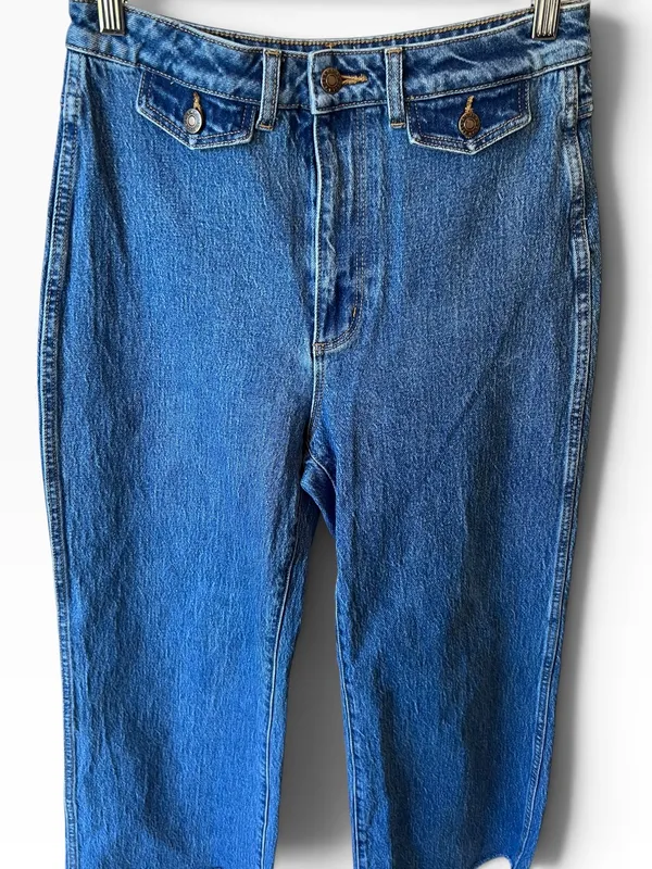 Rolla's Sailor High-Rise Crop Wide-Leg Jeans - Image 2
