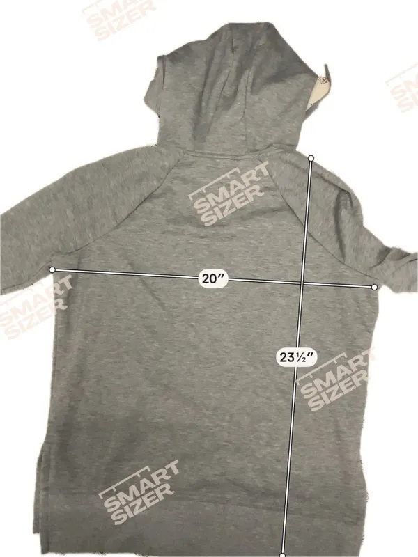 Women’s Small Hoodie Gray Top Athletic Active Wear gym Running Lined Drawstring - Image 3