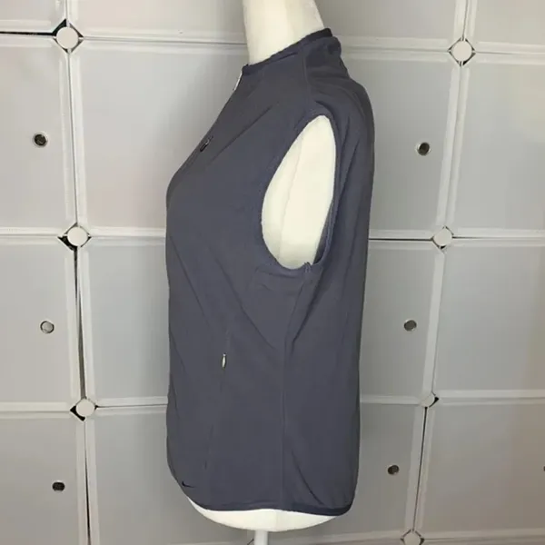 Nike Therma-Fit Gray Full Zip Fleece Vest Size Small - Image 2