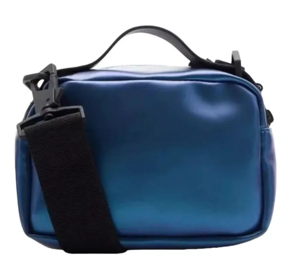 Rains Micro Box Bag w/ Shoulder Strap, Laser Blue, NWT, List Price $95 - Image 6