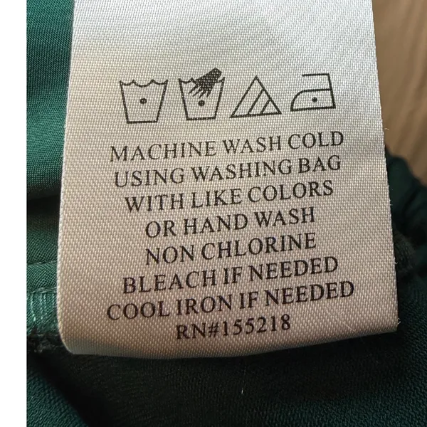 Wildfang Empower Satin‎ Loose Leg Drawstring Pant Emerald Green Medium BTPT0056 - Image 9