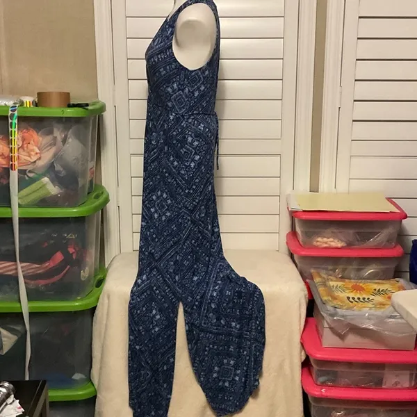 Motherhood Maternity Navy Patterned Maxi Dress - Image 9