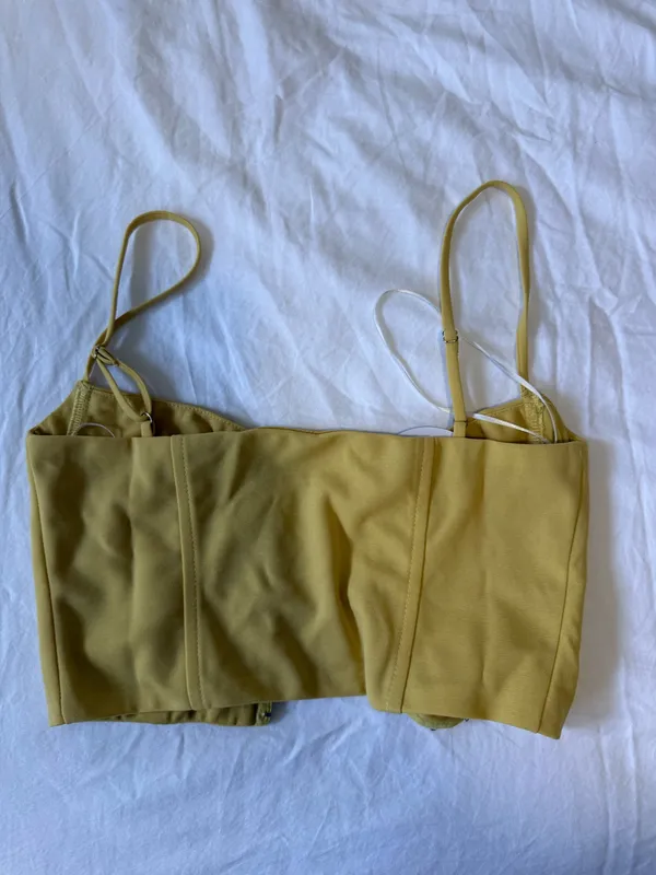 Hello Molly brand new corset yellow top - Image 2