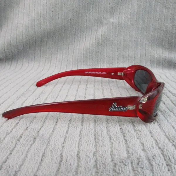 New Divine Eyewear Kali Red/Smoke Sunglasses Women's NWT - Image 7