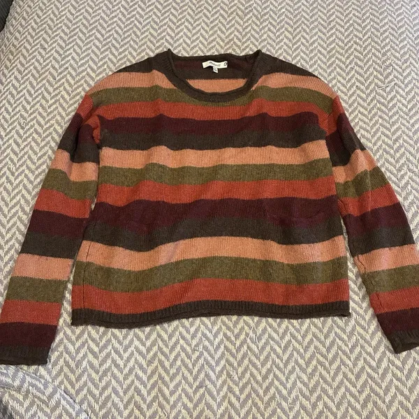Madewell Striped Sweater Wool Alpaca Blend Women’s Size XXS - Image 2