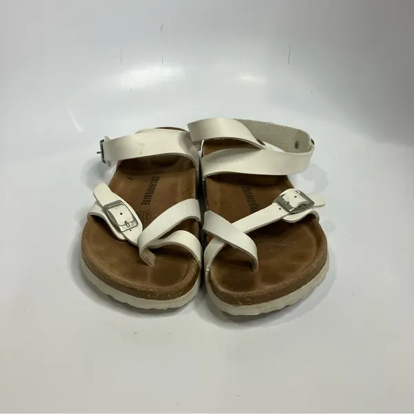 Cushionare white ankle wrap‎ sandals size 9 - Image 2
